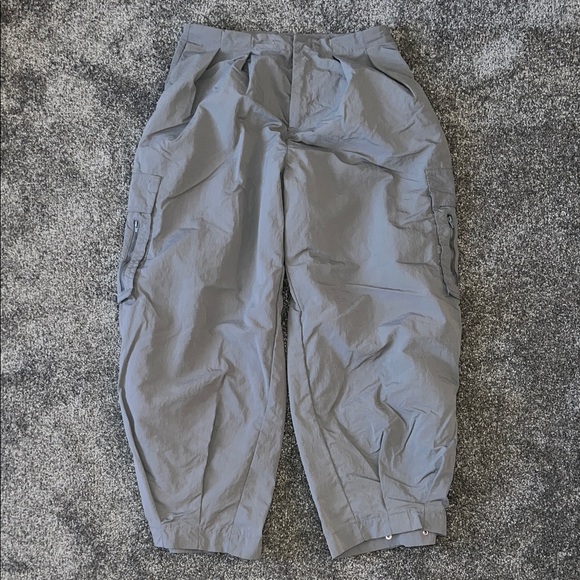 Zara Pants - Zara Women’s Gray Nylon Cargo Pants Trousers Size CS